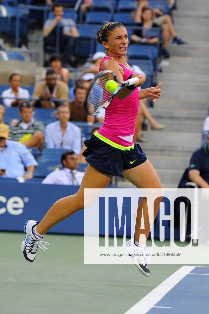 Sara Errani (ITA) TENNIS : US Open - jour 12 - 07 09 2012 VirginieBouyer Tennismag Panoramic