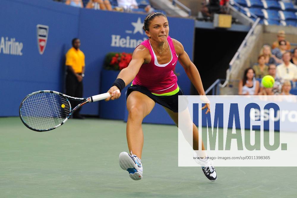 Sara Errani (ITA) TENNIS : US Open - jour 12 - 07 09 2012 VirginieBouyer Tennismag Panoramic