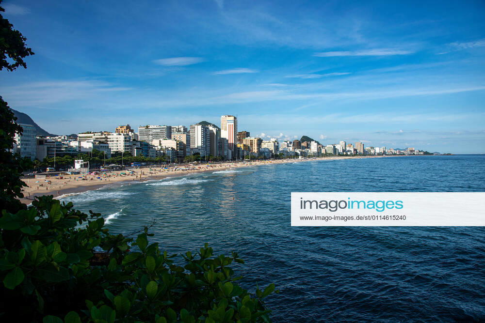 Rio amid COVID-19 RIO DE JANEIRO, RIO DE JANEIRO, BRAZIL, MAR 04: NEW RESTRICTIONS IN TOWN - The city hall has enacted new restrictions to contain the increase in cases of COVID-19 in town. Beach food and drink vendors and stalls are prohibited. View of seaside buildings at Leblon and Ipamena Beach on March 04, 2021. ( Photo by Chico Ferreira Penta Press ) Rio de Janeiro Brazil 6258_233493
