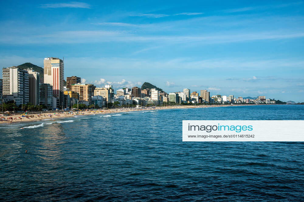 Rio amid COVID-19 RIO DE JANEIRO, RIO DE JANEIRO, BRAZIL, MAR 04: NEW RESTRICTIONS IN TOWN - The city hall has enacted new restrictions to contain the increase in cases of COVID-19 in town. Beach food and drink vendors and stalls are prohibited. View of seaside buildings at Leblon and Ipamena Beach on March 04, 2021. ( Photo by Chico Ferreira Penta Press ) Rio de Janeiro Brazil 6258_233495