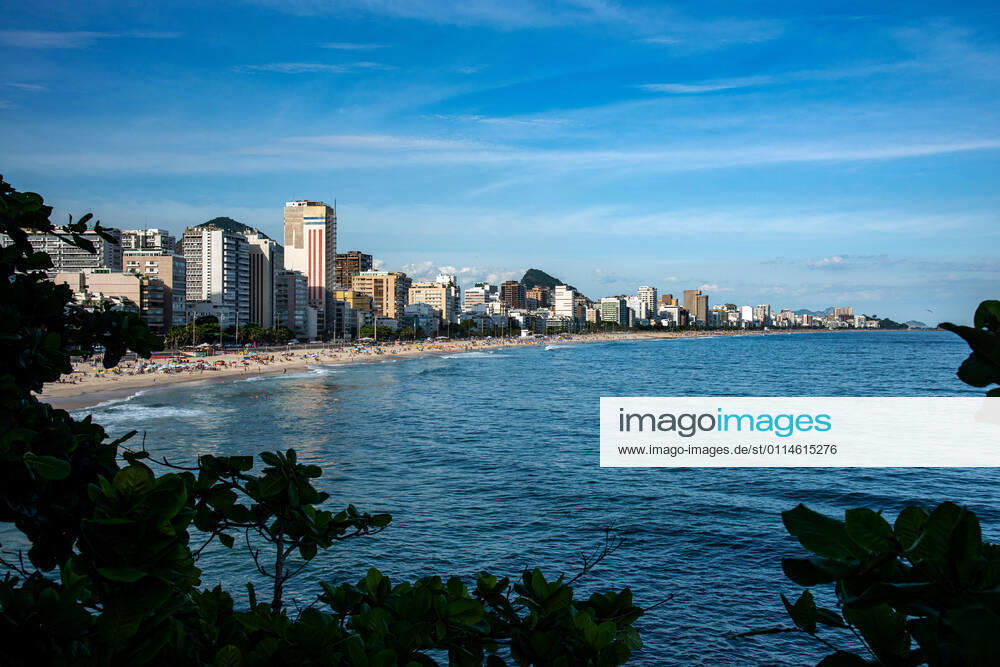 Rio amid COVID-19 RIO DE JANEIRO, RIO DE JANEIRO, BRAZIL, MAR 04: NEW RESTRICTIONS IN TOWN - The city hall has enacted new restrictions to contain the increase in cases of COVID-19 in town. Beach food and drink vendors and stalls are prohibited. View of seaside buildings at Leblon and Ipamena Beach on March 04, 2021. ( Photo by Chico Ferreira Penta Press ) Rio de Janeiro Brazil 6258_233499