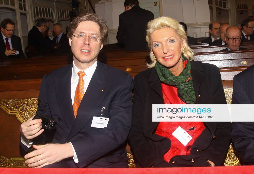 Georg Schaeffler and Maria Elisabeth Schaeffler Shareholder, Schaeffler Group German Economic Forum of the Time in St Michaelis Church Hamburg