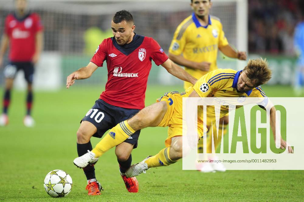 Marvin Martin (Losc) vs Dmitri Likhtarovich (Borisov) FOOTBALL : Losc Lille vs Fc Bate Borisov xJBAutissierx