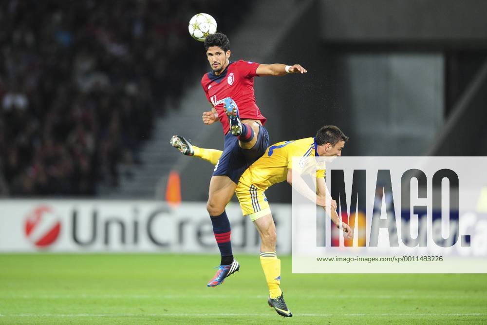 Tulio De Melo (Losc) vs Marko Simic (Borisov) FOOTBALL : Losc Lille vs Fc Bate Borisov xJBAutissierx