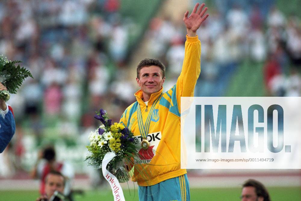 Sergey Bubka (Ukraine) ist Weltmeister im Stabhochsprung