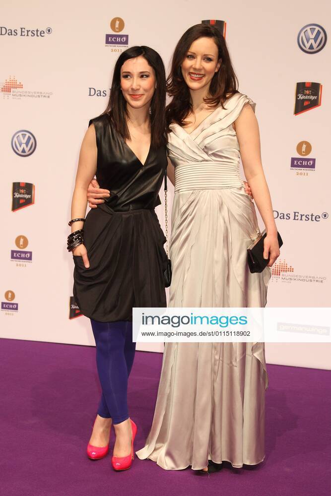 Jasmin Wagner and Sibell Kekilli at the Echo 2011 the German Music Award at the Red Carpet in the Messe Berlin am Funkturm It is the 20 Echo 20 years Echo