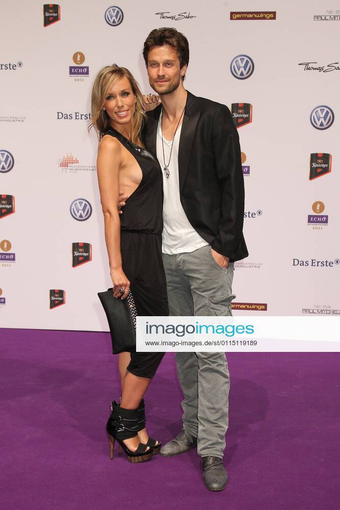 Annemarie warnkross and wayne carpendale at the Echo 2011 the German Music Award at the Red Carpet in the Messe Berlin am Funkturm It is the 20 Echo 20 years Echo