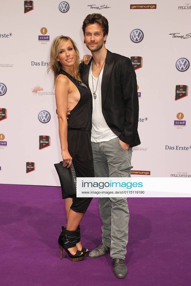 Annemarie warnkross and wayne carpendale at the Echo 2011 the German Music Award at the Red Carpet in the Messe Berlin am Funkturm It is the 20 Echo 20 years Echo
