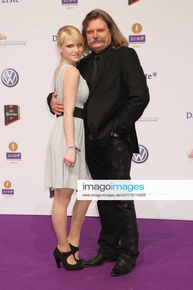 Leslie Mandoki and daughter Julia at the Echo 2011 the German Music Award at the Red Carpet in the Messe Berlin am Funkturm It is the 20 Echo 20 years Echo
