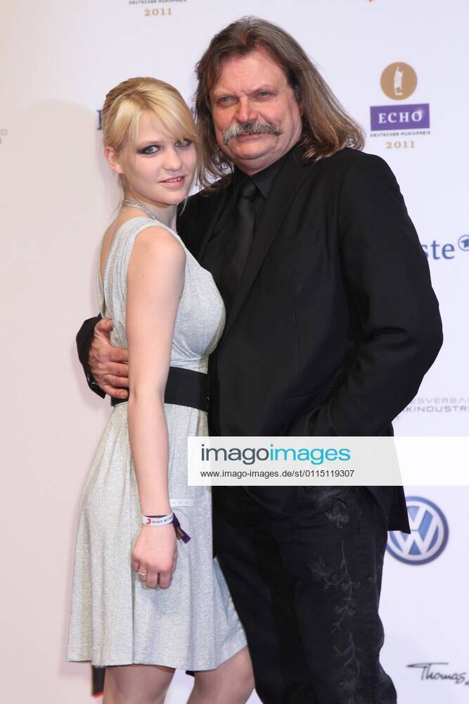 Leslie Mandoki and daughter Julia at the Echo 2011 the German Music Award at the Red Carpet in the Messe Berlin am Funkturm It is the 20 Echo 20 years Echo
