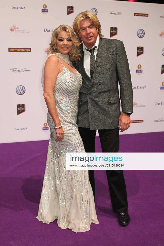 Sandra and her husband at the Echo 2011 the German Music Award at the red carpet in the Messe Berlin am Funkturm It is the 20 Echo 20 years Echo