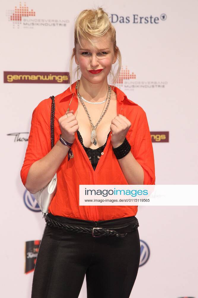 Esther Seibt at the Echo 2011 the German Music Award at the Red Carpet in the Messe Berlin am Funkturm It is the 20 Echo 20 years Echo