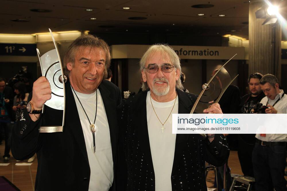 Award winners Amigos at the Echo 2011 the German Music Award at the award winners wall in the Messe Berlin am Funkturm It is the 20 Echo 20 years Echo