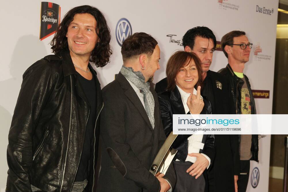Gianna Nannini with Ramstein at the Echo 2011 the German Music Award at the award wall in the Messe Berlin am Funkturm It is the 20 Echo 20 years Echo