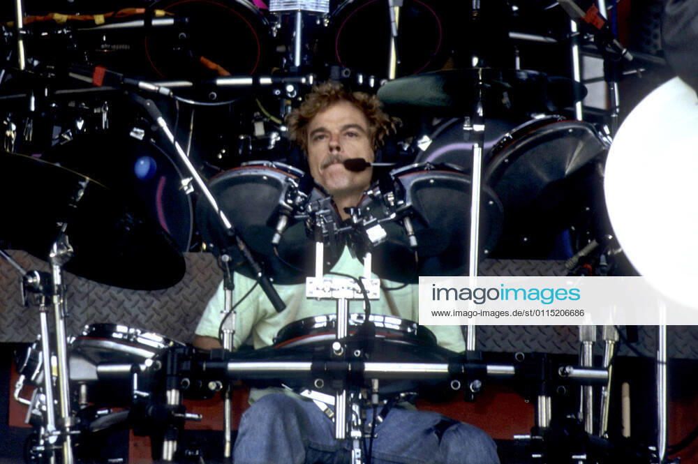 Frank Beard of ZZ Top at the sound check for the Recycler World Tour concert at Milton Keynes Bowl Milton Keynes, 06 07 1991 Foto:xR.xKeuntjex xFuturexImage