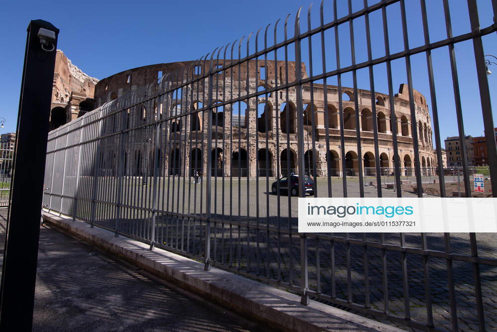 Rome: Colosseum on first day of Red Zone View of Colosseum on the first day with the restrictions of red zone for the fight against the Covid-19 pandemic Rome Italy