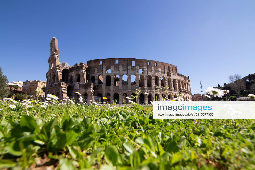 Rome: Colosseum on first day of Red Zone View of Colosseum on the first day with the restrictions of red zone for the fight against the Covid-19 pandemic Rome Italy