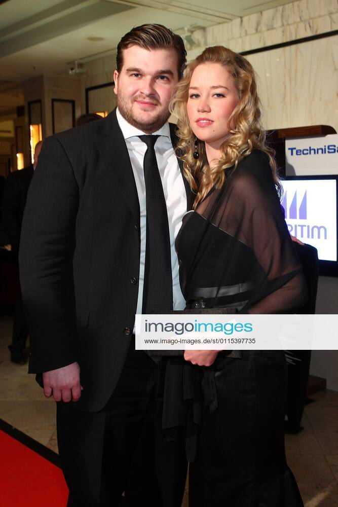 Gregor Nebel and Fellin Wolter at the 113 Press Ball Berlin 2012 at the Hotel Maritim in Berlin