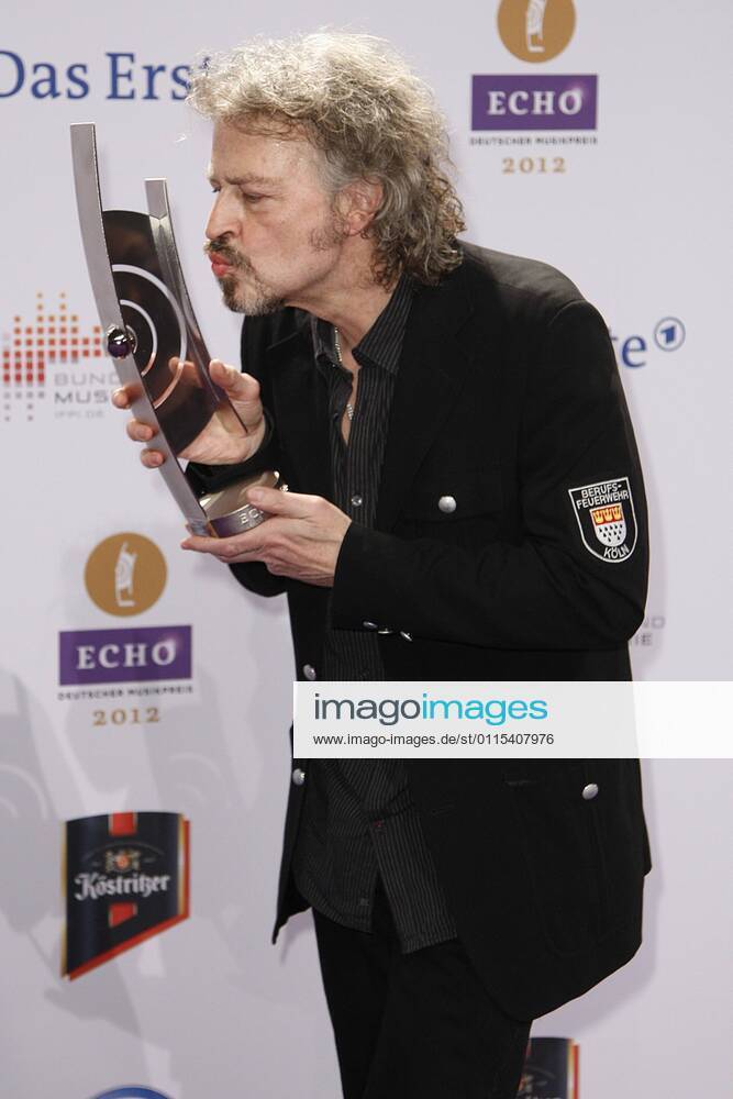 Lifetime Achievement Laureate Wolfgang Niedecken at the Echo 2012 the German Music Award Laureate before the ceremony at Messe Berlin