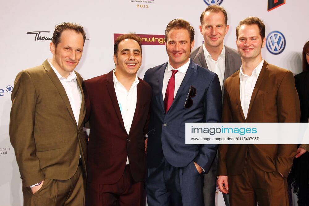 Dick Brave and the Backbeats at the Echo 2012 the German Music Award on the Red Carpet before the ceremony at the Messe Berlin