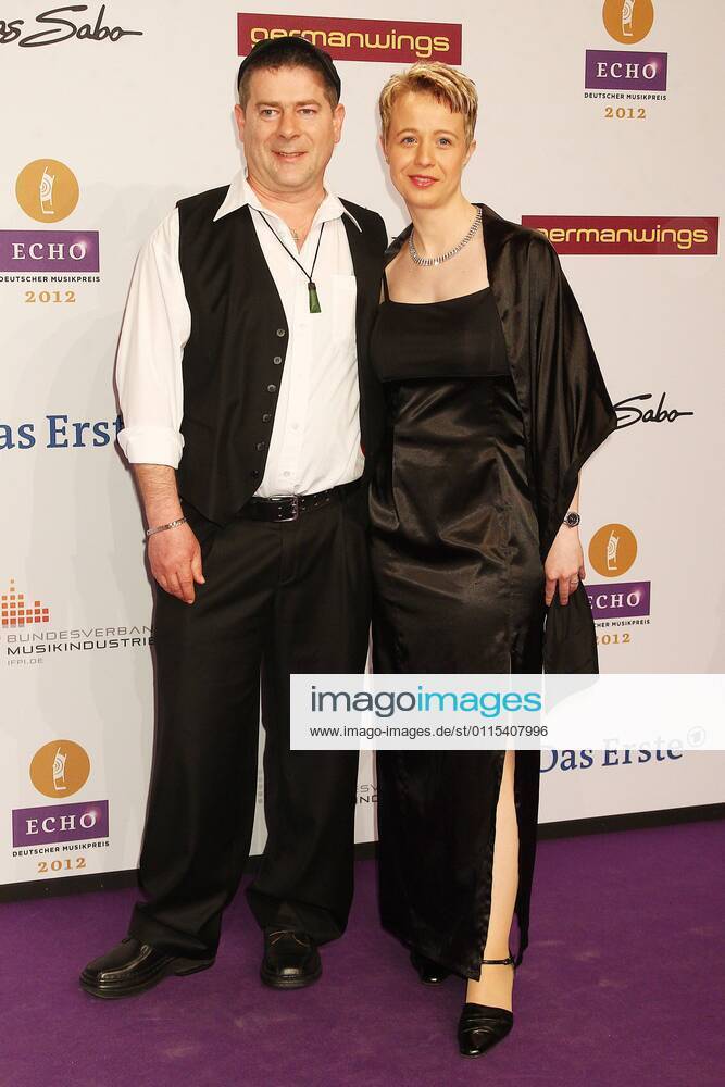Michael Hirte and wife Jenny at the Echo 2012 the German Music Award on the Red Carpet before the ceremony at the Messe Berlin