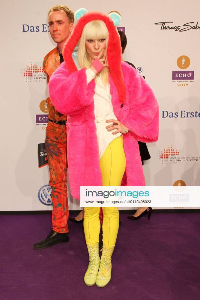 Mieze Katz with band Mia at the Echo 2012 the German Music Award on the Red Carpet before the ceremony at the Messe Berlin