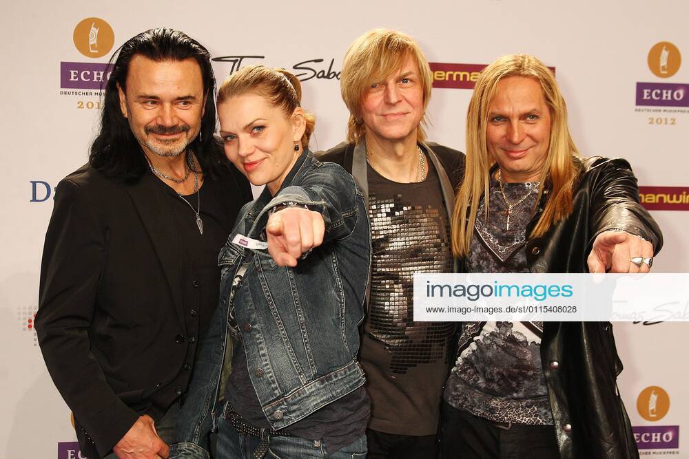 Silly with Anna Loos Liefers at the Echo 2012 the German Music Award on the red carpet before the award ceremony at the Messe Berlin