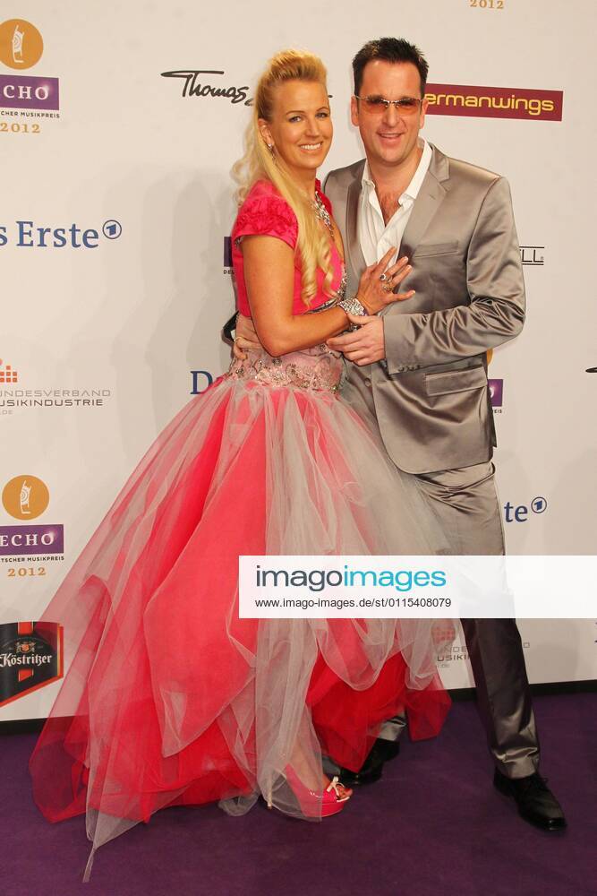 Michael Wendler and wife Claudia at the Echo 2012 the German Music Award on the red carpet before the award ceremony at the Messe Berlin