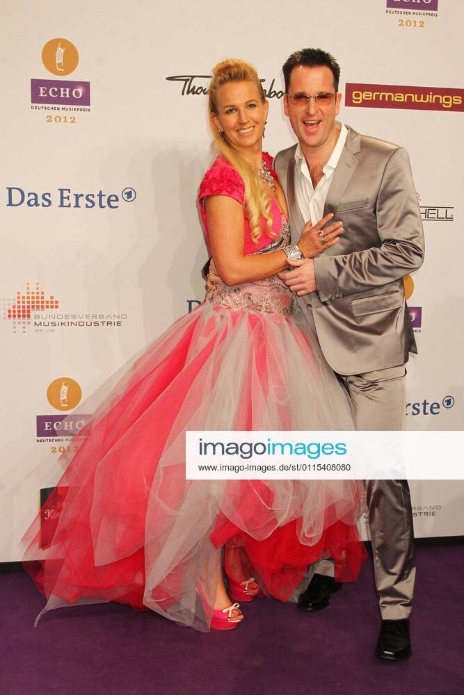 Michael Wendler and wife Claudia at the Echo 2012 the German Music Award on the red carpet before the award ceremony at the Messe Berlin