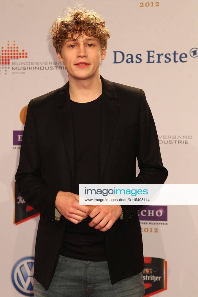 Tim Bendzko at the Echo 2012 the German Music Award on the Red Carpet before the ceremony at the Messe Berlin