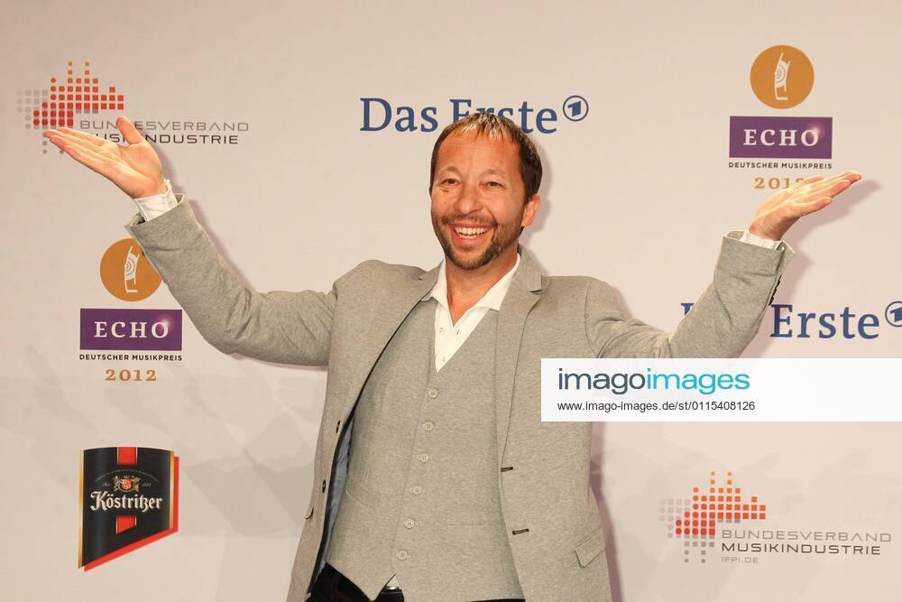 DJ Bobo Peter Rene Baumann at the Echo 2012 the German Music Award on the Red Carpet before the ceremony at the Messe Berlin