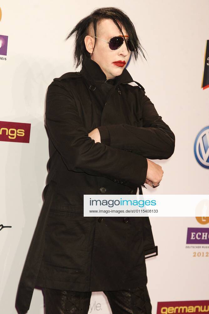 Marilyn Manson at the Echo 2012 the German Music Award on the Red Carpet before the ceremony at the Messe Berlin