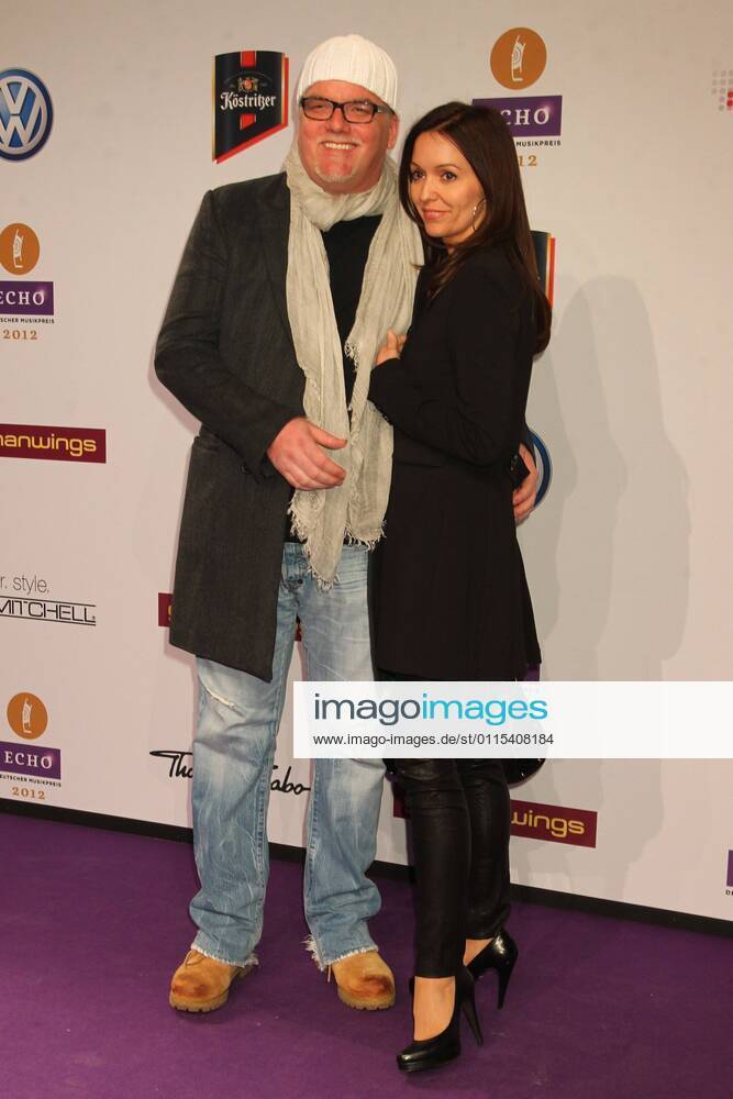 Dj Oetzi and wife Sonja at the Echo 2012 the German Music Award on the red carpet before the award ceremony at the Messe Berlin