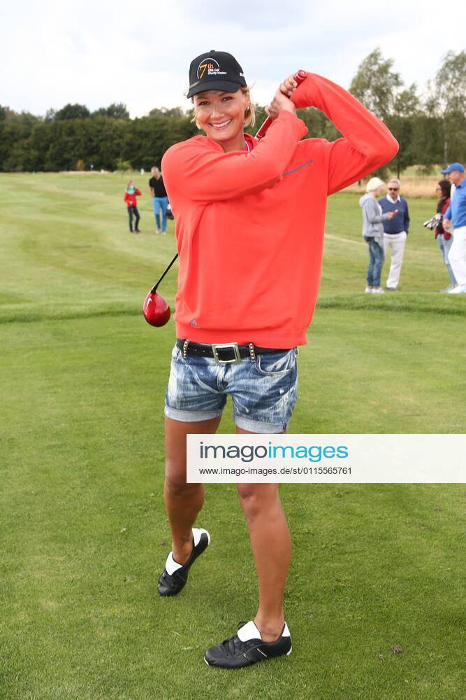 Franziska van Almsick at the 7 GRK Golf Charity Masters Leipzig 2014 at the Golf Country Club Leipzig in Machern