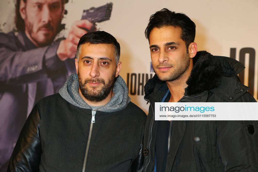Kida Khodr Ramadan and Karim Guenes at the PopUp PREVIEW of JOHN WICK in the Classic Remise Wiebestra üe 36 37 10553 Berlin