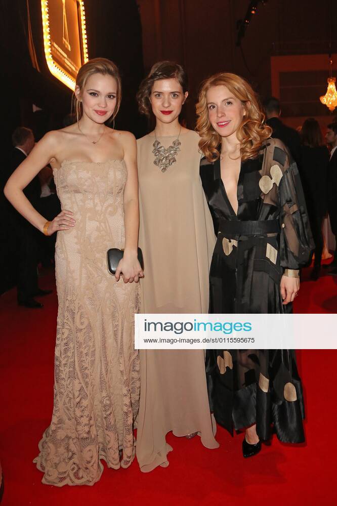 Emilia Schuele, Liv Lisa Fries and Paula Kalenberg at the party at the HOERZU 50 Golden Camera Awards 2015 at the Hamburg Messe und Congress GmbH in Hamburg