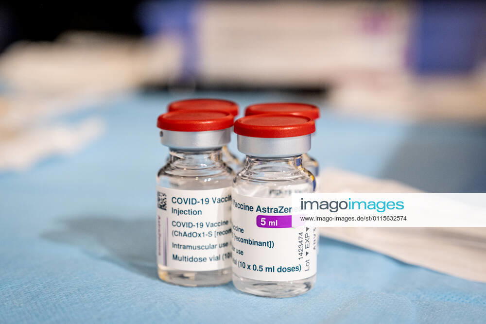 Milan - Astrazeneca vaccine against covid-19. Vaccines to teachers and school staff at the Museum of Science and Technology Editorial Usage Only