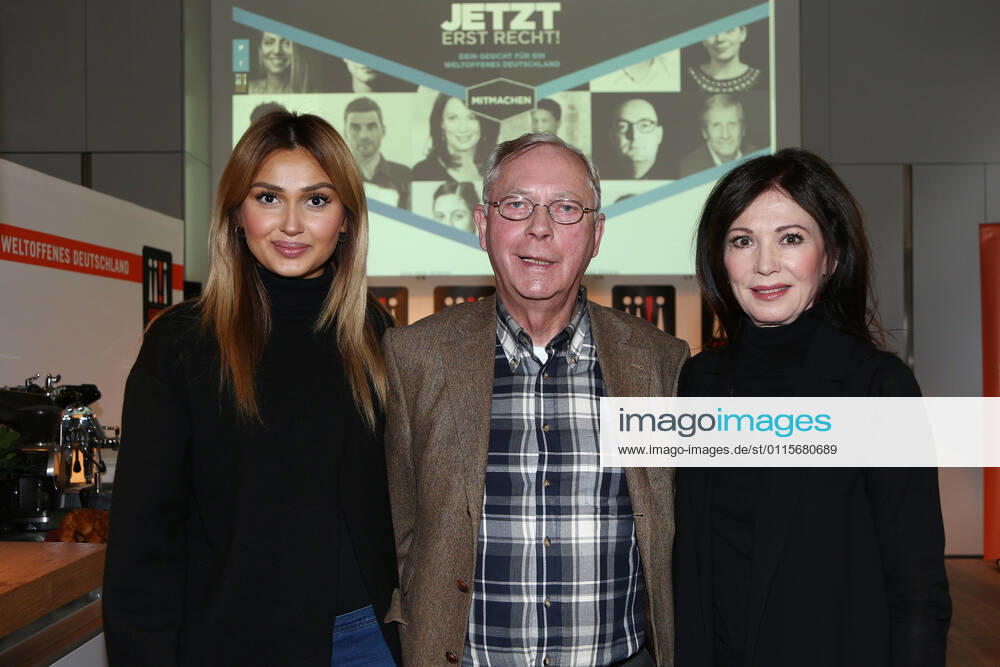 Wana Limar, Uwe Karsten Heye, Iris Berben at the press conference for Jetzt erst recht Gesicht Zeigen launches new online campaign Gesicht Zeigen Fuer ein weltoffenes Deutschland e V