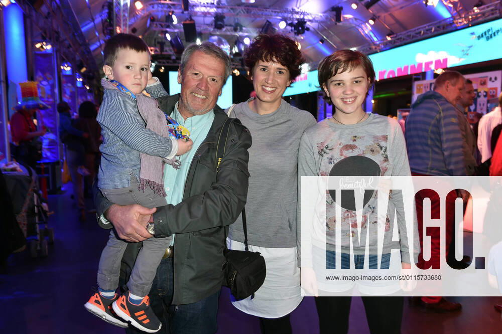 Hansi Kraus and daughter Miriam Krause with children Pepe and Emma Cartoon Network and Boomerang, the children and family channels of Turner Germany, invite to Family and Friends Fun Day with many prominent guests in TonHalle in Munich
