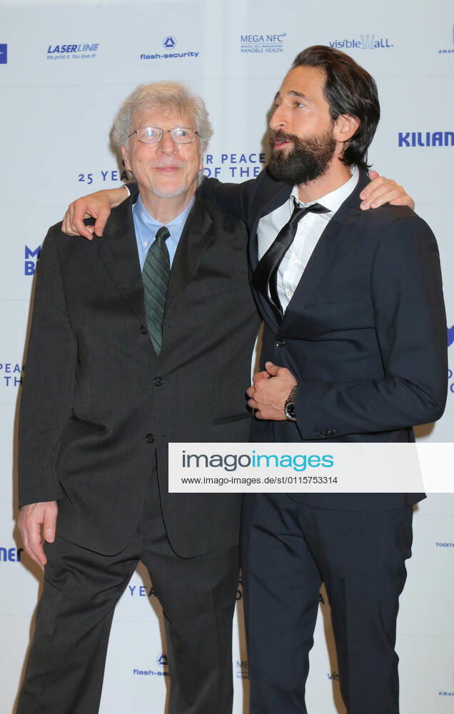 Heroes Gala 08 11 2014 Actor Adrien Nicholas Brody Father Elliot at the Hotel Adlon, Unter den Linden 77, Berlin, at the Heroes Gala, an event organized by the Cinema For Peace Foundation on the occasion of the 25th anniversary of the fall of the Berlin Wall 08 11 2014.