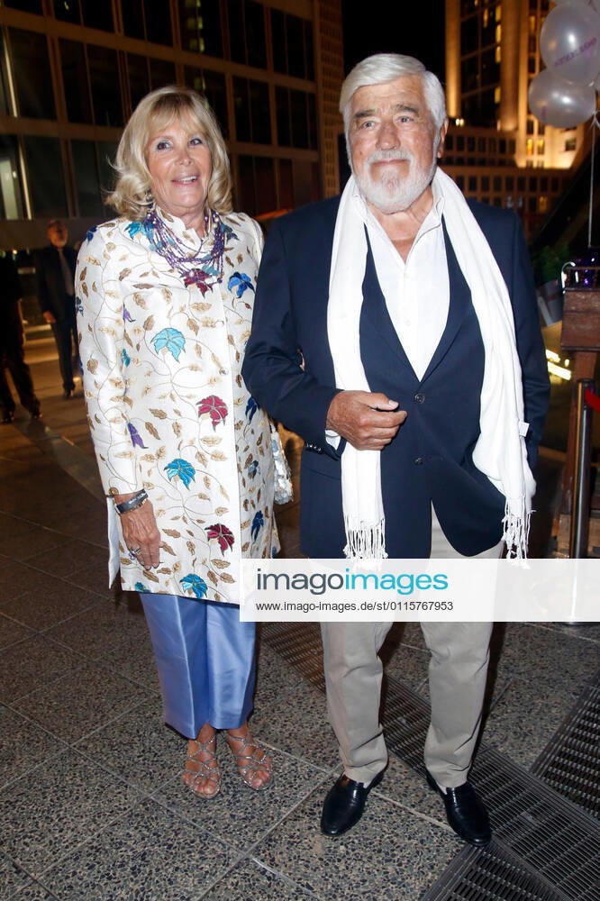Mario Adorf with wife Monique Faye at the 100th anniversary of Artur Brauner gala at the Zoo Palast Berlin