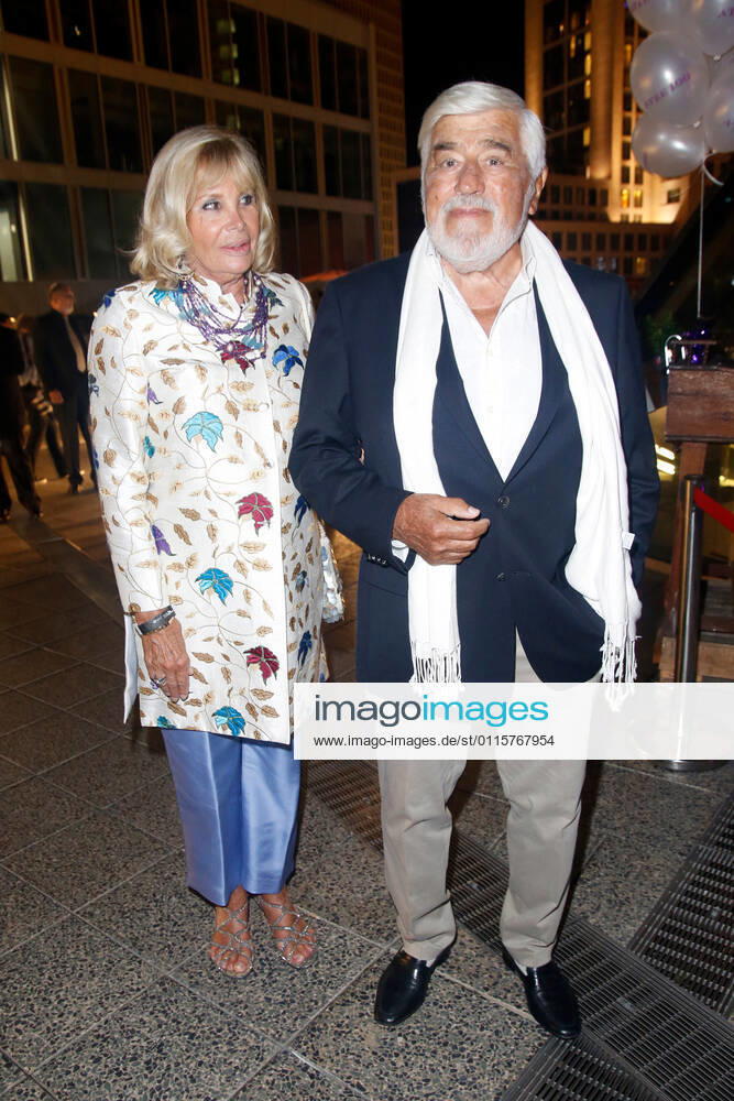 Mario Adorf with wife Monique Faye at the 100th anniversary of Artur Brauner gala at the Zoo Palast Berlin