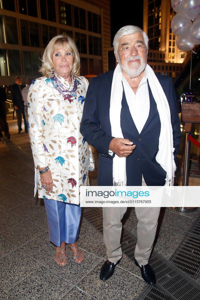 Mario Adorf with wife Monique Faye at the 100th anniversary of Artur Brauner gala at the Zoo Palast Berlin