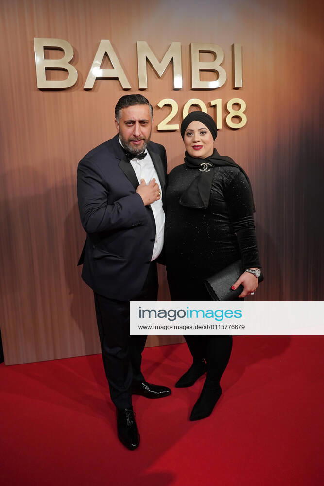 Kida Khodr Ramadan with pregnant wife Meryem Ramadan BAMBI 2018 award ceremony at the Theater am Potsdamer Platz in Berlin