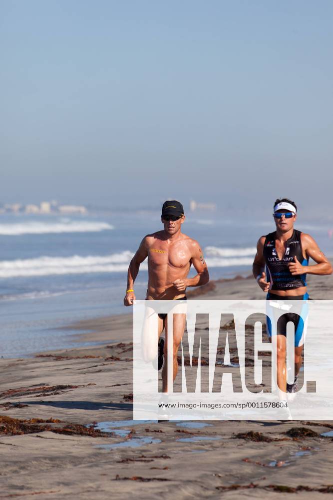 Sept. 30, 2012 - Corondo, CA, US - Lance Armstrong, whom the U.S. Anti-Doping Agency handed a lifetime ban in August, took part in the Superfrog Triathlon in Coronado, California. While banned from sanctioned events falling under the umbrella of the World Anti-Doping Agency jurisdiction, Armstrong is free to compete in events like Superfrog. After the race on Sept. 30, Trident Endurance Sports, LLC will host a fundraising Q A with Lance Armstrong to benefit the Navy SEAL Foundation and the Livestrong Foundation. Banned Armstrong races in Superfrog triathlon - ZUMAf22