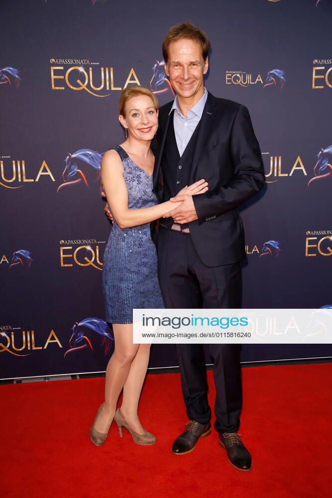 Johannes Mock O Hara with his wife Natalie O Hara on the red carpet at the world premiere of EQUILA in the Apassionata Showpalast Munich