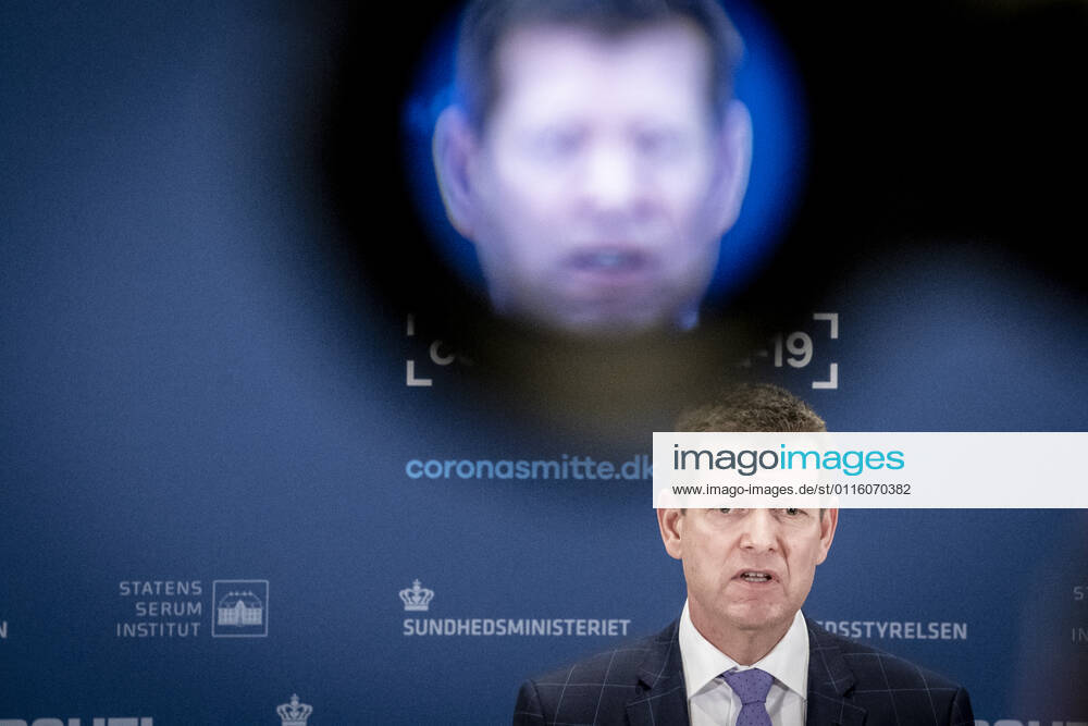 Director of the National Board of Health, Soeren Brostroem during a press briefing on the status of examination of the AstraZeneca vaccine which has been on a 14-day break and it takes place in Eigtveds Warehouse in Copenhagen, Thursday 25 March 2021, Copenhagen Denmark