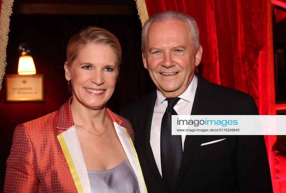 Cornelia Poletto and husband Ruediger Grube, Cornelia Poletto Palazzo Premiere Gala in the mirror tent at the Deichtorhallen Hamburg