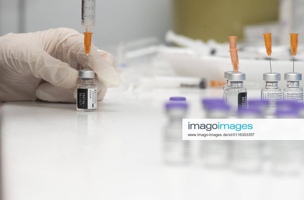 A nurse prepares Pfizer BioNTech COVID-19 vaccine in Ankara City Hospital, Turkey, on April 3, 2021. Turkey has confirmed 31,892 deaths and 3,400,296 positive cases of the coronavirus infection in the country. (