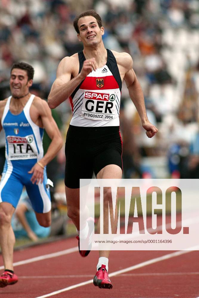 Ingo Schultz (Deutschland) Leichtathletik EC 3 Herren SPAR Europapokal 2004, Europacup, Meeting, Leichtathletikmeeting, Sportfest, Vdig Einzelbild Bydgoszcz Dynamik